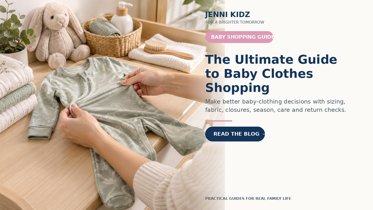Baby clothes shopping guide for sizing fabric closures season care and returns