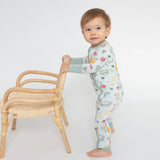 Two Way Zipper Romper - Watercolor Baby Veggies | Angel Dear - Jenni Kidz