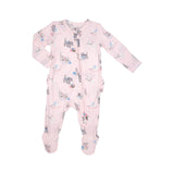 Two Way Zipper Ruffle Back Footie - Vintage Kitten | Angel Dear - Jenni Kidz
