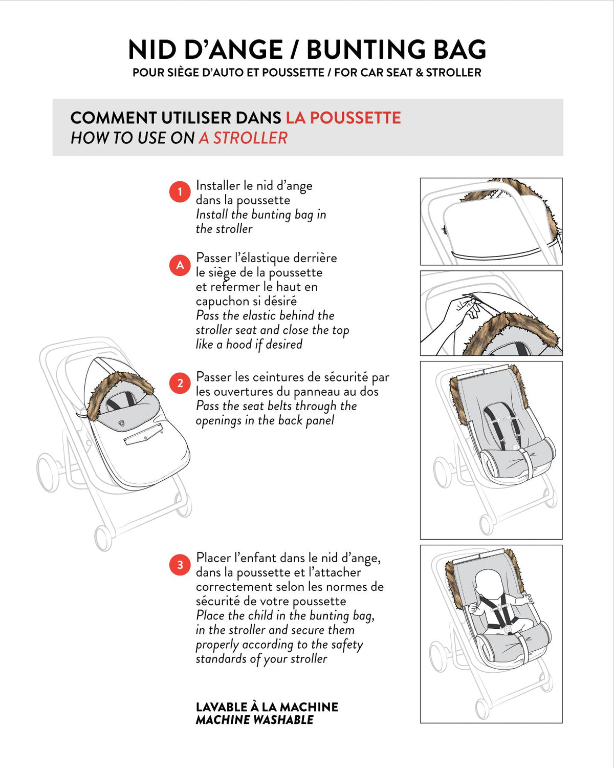 Deux par Deux Bunting Bag For Car Seats & Strollers Beige