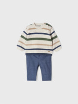 Baby Boy Sweater & Long Trouser Set - Milk Vig | Mayoral | Mayoral | Jenni Kidz
