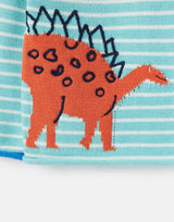 Baby Boys Blue Dino Sweater | Joules | Joules | Jenni Kidz