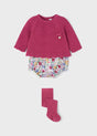 Baby Girl 3-Piece Bloomer, Sweater and Legging Set | Mayoral | Mayoral | Jenni Kidz