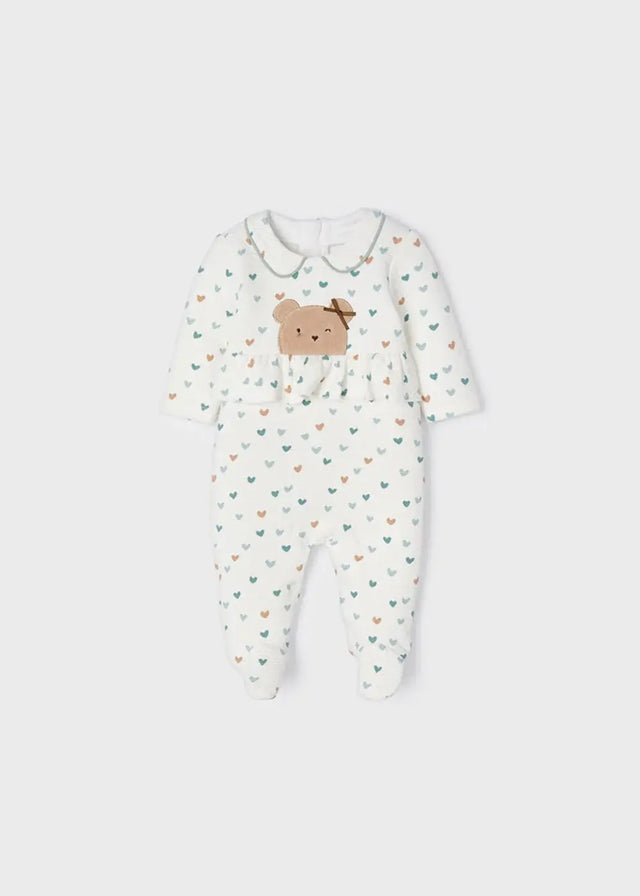 Baby Girls Padded Warm Cotton Romper | Mayoral | Mayoral | Jenni Kidz
