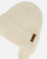 Baby Mid-Season Knit Hat Light Beige | Deux par Deux | Jenni Kidz