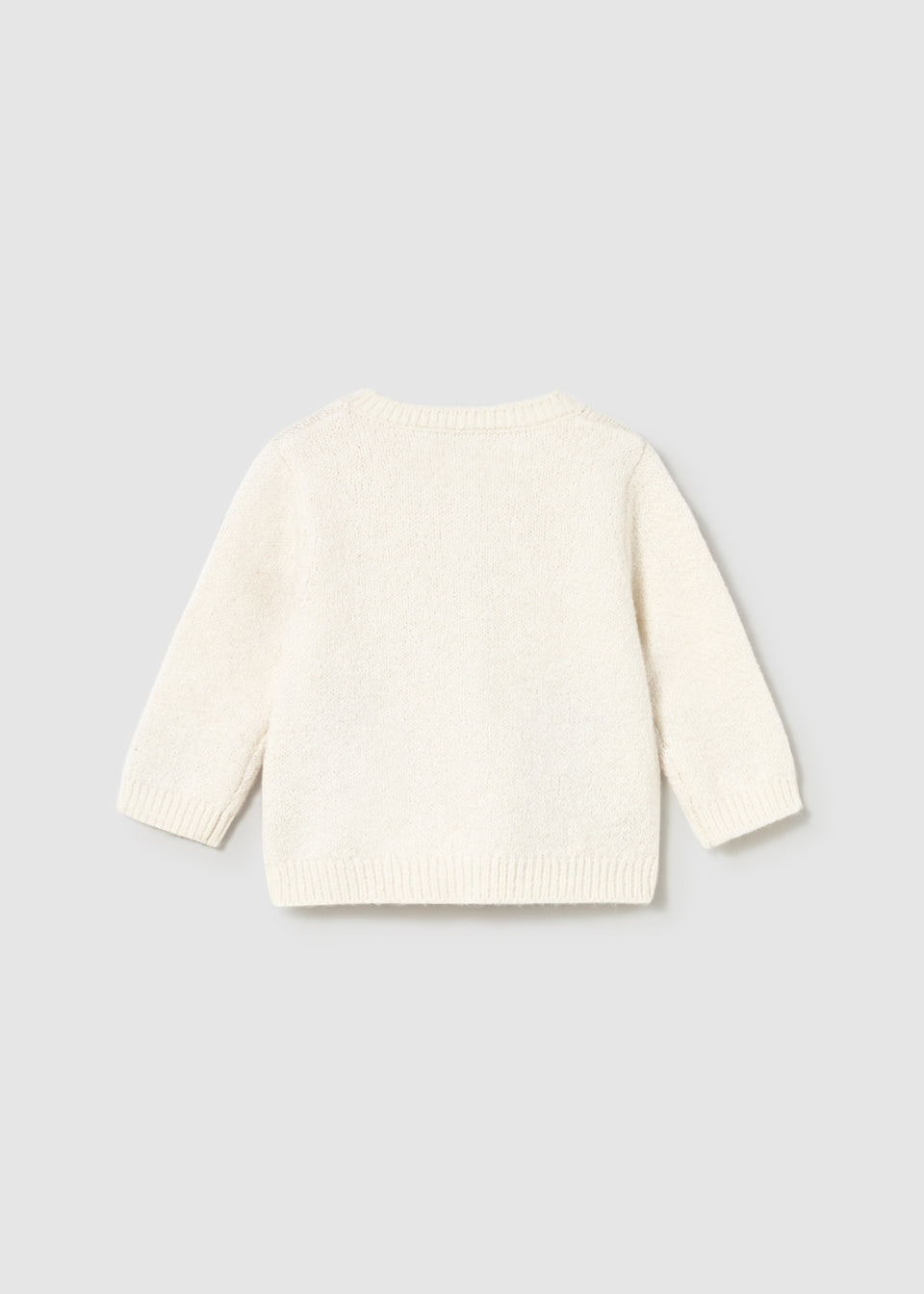 Back design of Mayoral newborn girl cardigan with button closure