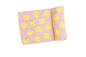 Angel Dear Lemons bamboo muslin swaddle blanket 47 x 47 inch