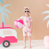 Short Sleeve Pajamas in Barbie™ Beach | Kyte Baby