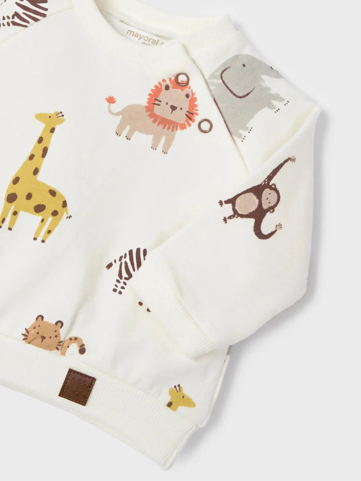 Beige Animal Graphic Dual Outfit Set Baby Boys | Mayoral | Mayoral | Jenni Kidz