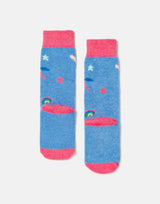 Blue Horse Fluffy Socks | Joules | Joules | Jenni Kidz