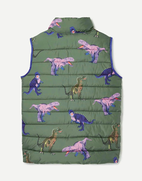 Boys Flip It Reversible Printed Gilet | Joules | Joules | Jenni Kidz