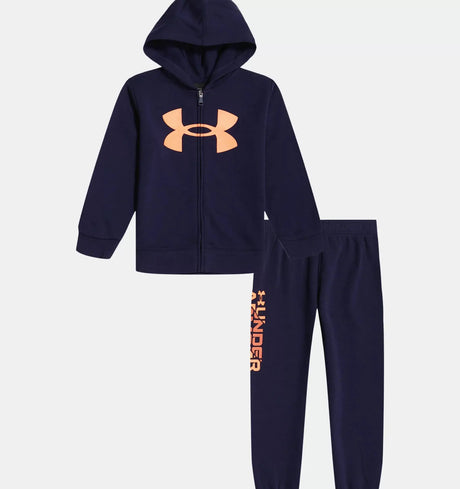 Boys Midnight Navy Symbol Hoodie And Sweatpants Set | Under Armour | Under Armour | Jenni Kidz