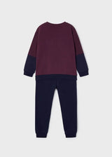 Boys Sweat Tracksuit - Ciruela | Mayoral | Mayoral | Jenni Kidz
