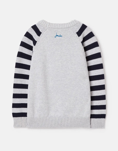 Burford Motif Crew Neck Knit Sweater | Joules | Joules | Jenni Kidz