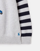 Burford Motif Crew Neck Knit Sweater | Joules | Joules | Jenni Kidz