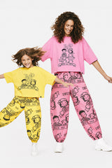 40th Anniversary Adult Printed Poplin Pant Soft Pink-1