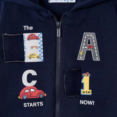 Car Zip Up Sweatshirt Hoodie | Mayoral | Mayoral | Jenni Kidz