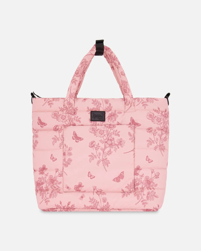 Changing Tote Printed Watercolor Roses | Deux par Deux | Jenni Kidz