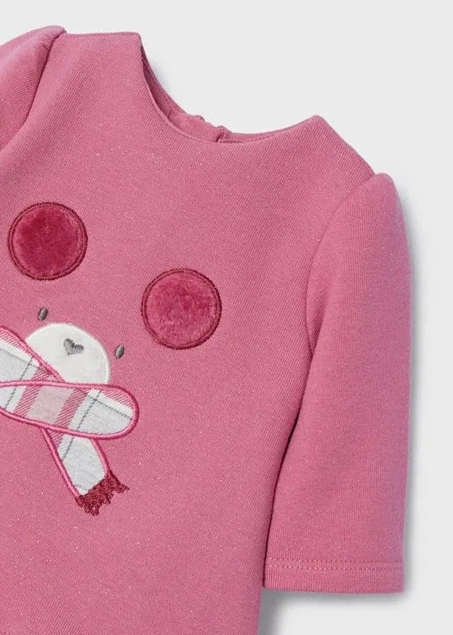 Fleece Pink Baby Girls Dress | Mayoral | Mayoral | Jenni Kidz