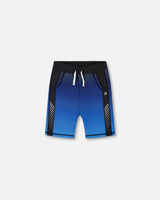 Athletic Shorts Blue And Black-0