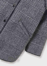 Girls Black Plaid Coat  | Mayoral | Mayoral | Jenni Kidz