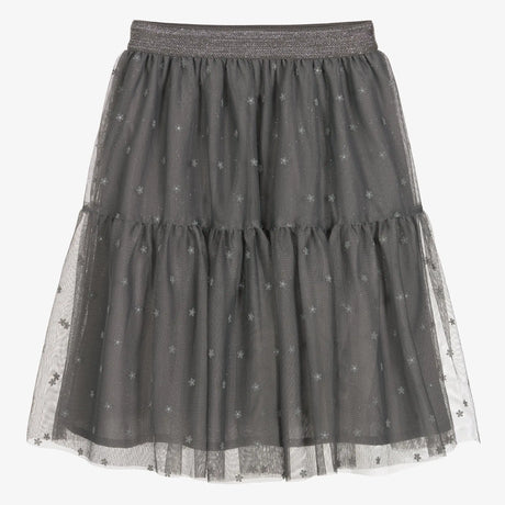Girls Grey Flower Tulle Skirt | Mayoral | Mayoral | Jenni Kidz