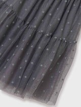 Girls Grey Flower Tulle Skirt | Mayoral | Mayoral | Jenni Kidz