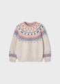 Girls Knitted Jacquard Sweater | Mayoral | Mayoral | Jenni Kidz