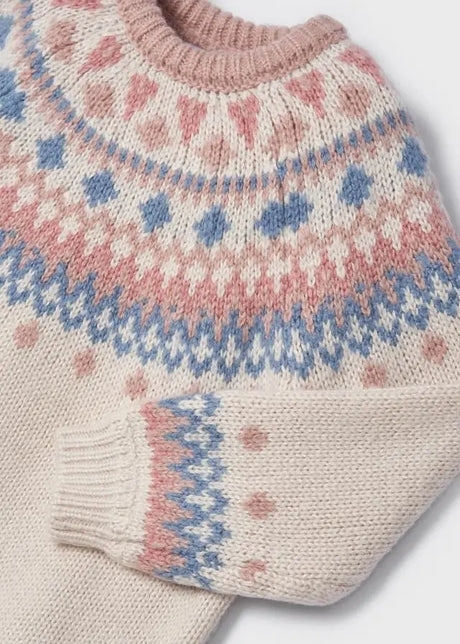 Girls Knitted Jacquard Sweater | Mayoral | Mayoral | Jenni Kidz