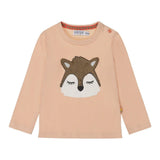 Girls Peach Pink Deer Long Sleeve Shirt | Dirkje | Dirkje | Jenni Kidz