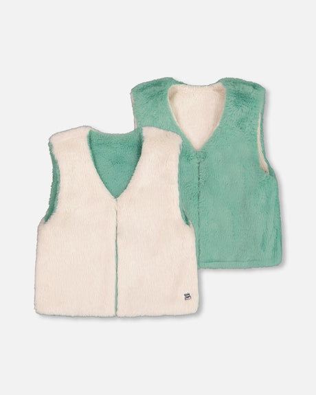 Reversible Faux Fur Vest-0