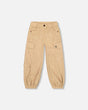 Parachute Corduroy Pants With Cargo Pockets Light Pecan Brown-0