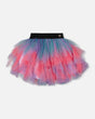 Multi Layer Mesh Skirt Multicolor-0