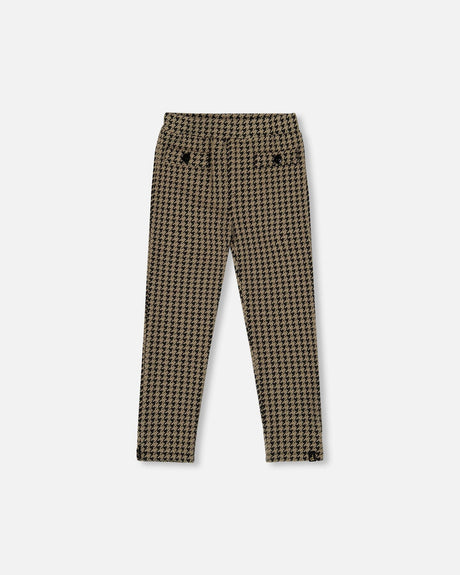 Jacquard Knit Pant With Welt Pocket-0