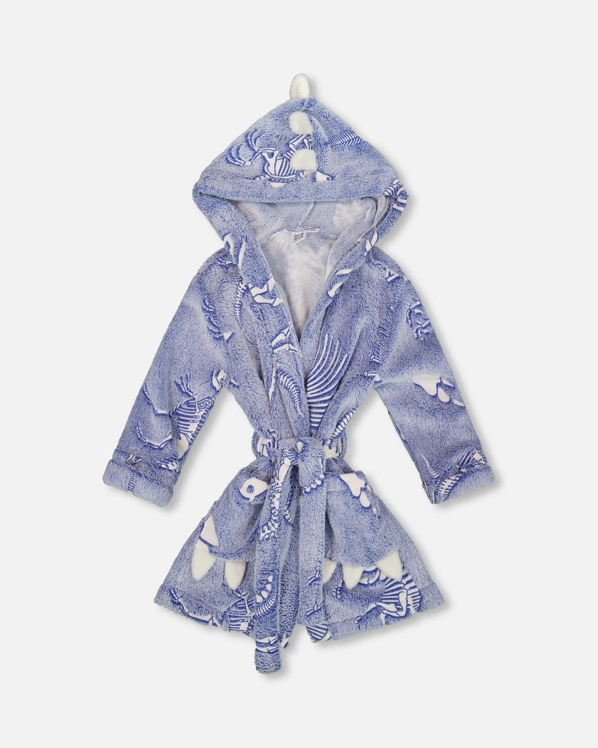 Plush Glow In The Dark Robe Blue And White-0