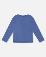 Organic Cotton Long Sleeve T-Shirt Blue-2
