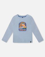 Organic Cotton Long Sleeve T-Shirt Light Blue-0
