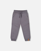 Fleece Sweatpants With Pockets Dark Gray-0