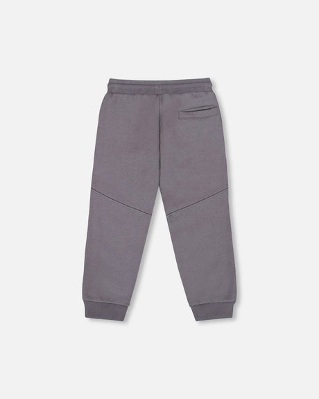 Fleece Sweatpants With Pockets Dark Gray-2