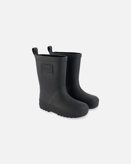 Rain Boots Black With Glitter-0