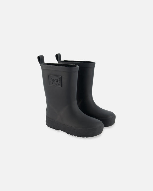 Rain Boots Black With Glitter-0