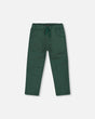 Twill Jogger Pants With Patch Pockets Forest Green-0