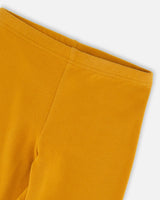 Super Soft Ribbed Leggings Golden Yellow-3