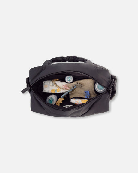Diaper Bag With Included Changing Mat Black-2