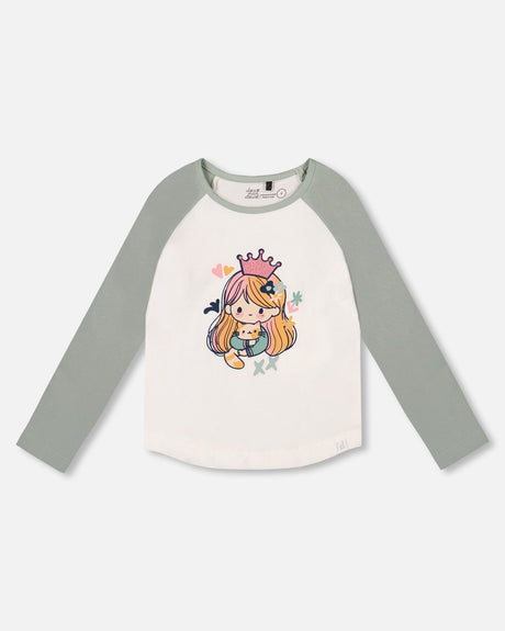 Jersey Raglan Sleeve Tee Off-White-0