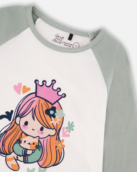 Jersey Raglan Sleeve Tee Off-White-3