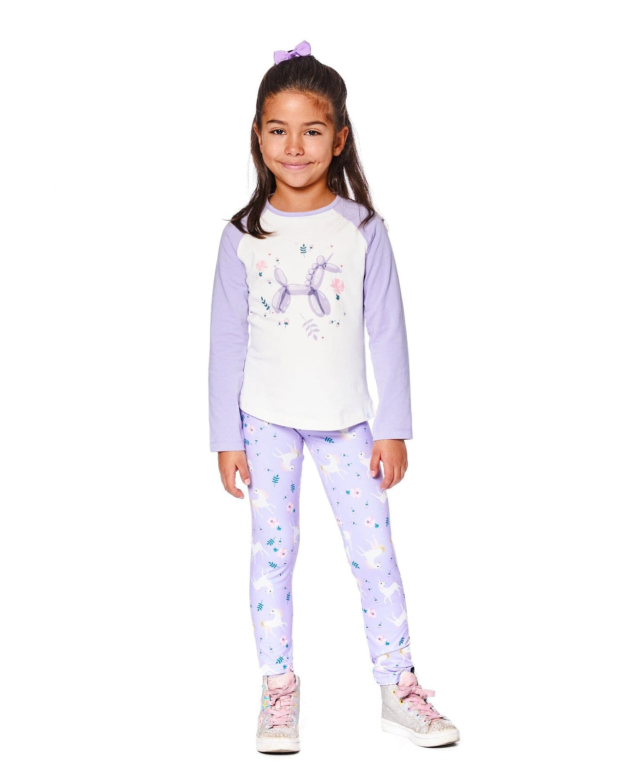 Jersey Raglan Sleeve Tee Lavender-1