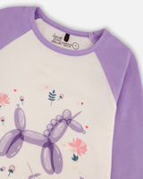 Jersey Raglan Sleeve Tee Lavender-3