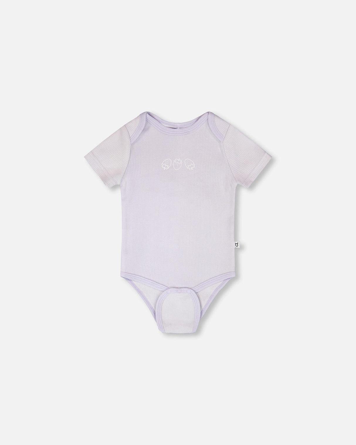 Evolutive Cotton Rib Jersey Onesie Lilac-1