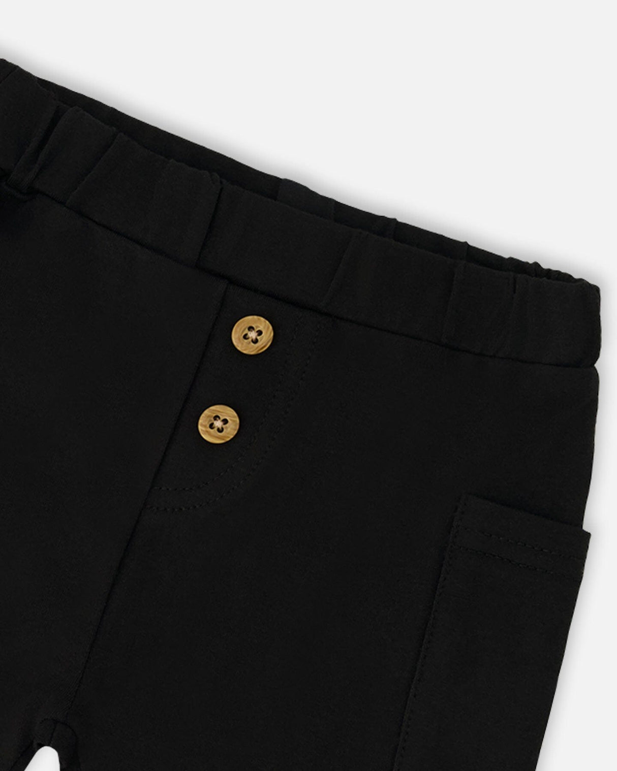 Cotton Rib Jersey T-Shirt And Organic Cotton Jersey Short Set Sage Green And Black-4